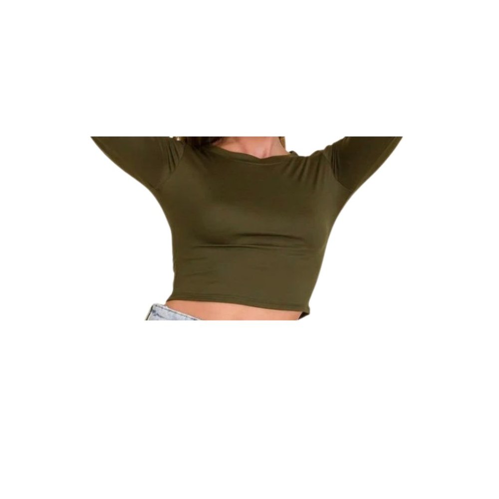 Long Sleeve Crop Top